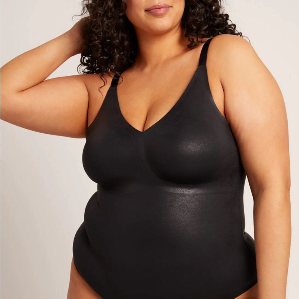 KNIX The Papaya Bodysuit Black Women’s Thong Large + - Picture 5 of 12